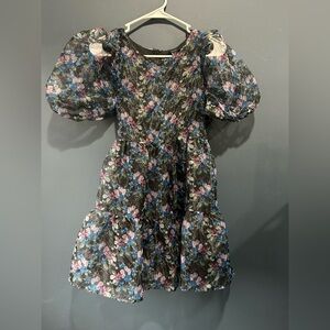 Forever 21  Floral Puff Sleeve Dress -